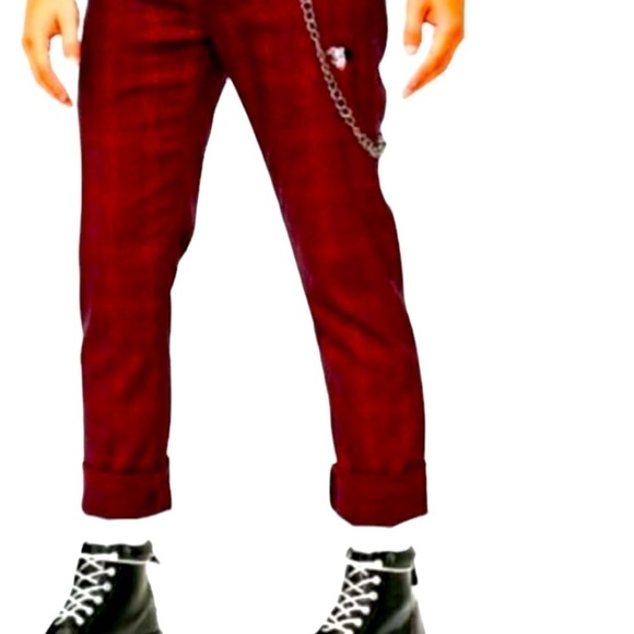 Nana Judy  X Disney “101 Dalmatian’s ska plaid pants men’s S. Great Cond… - Picture 1 of 7